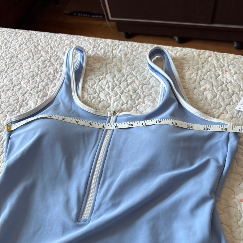 Old Navy NWT One Piece Bathing Suit with Zip, scoop back, L . Sporty and Sexy! - Picture 10 of 13